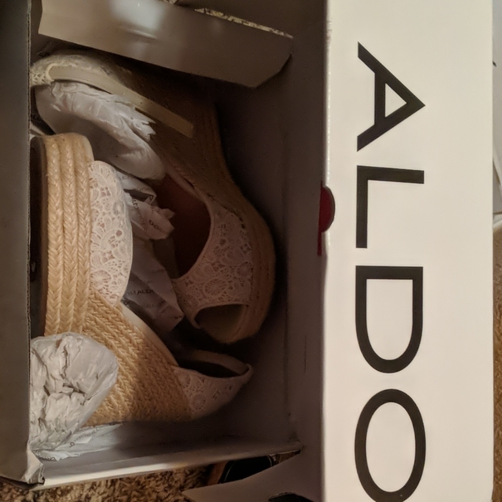 Aldo lace wedges